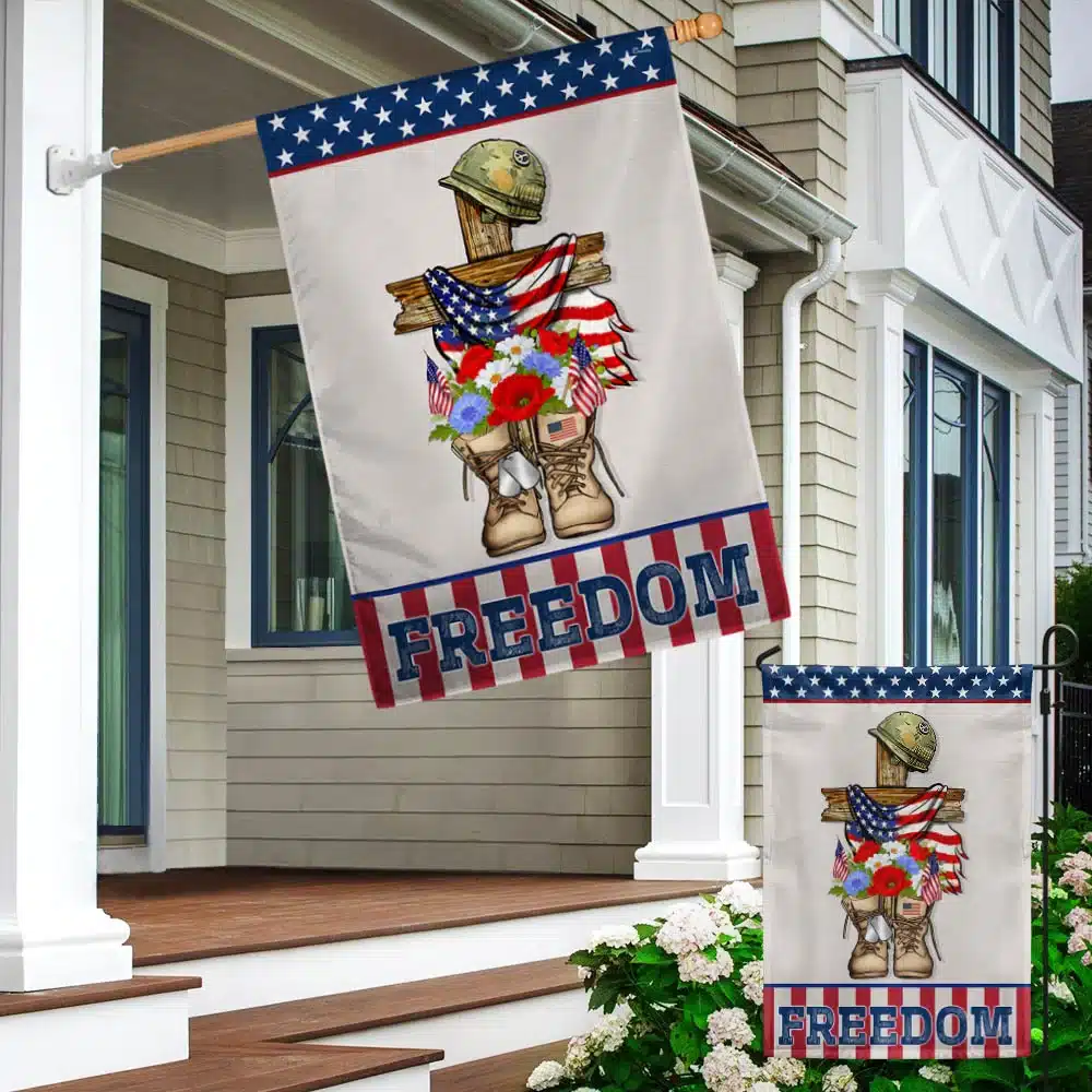 Independence Day Thank You Veteran Freedom Flag MLN1400F