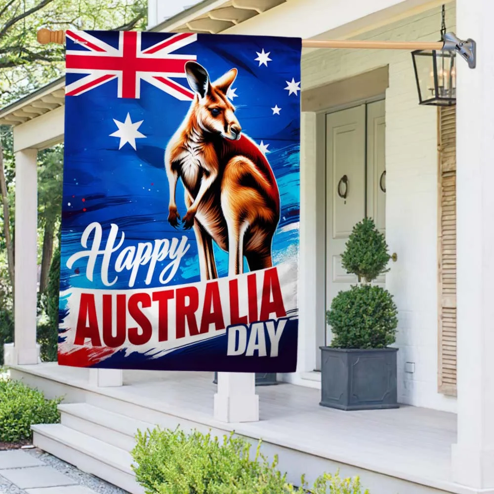 Kangaroo Australia Day Flag TQN2168F