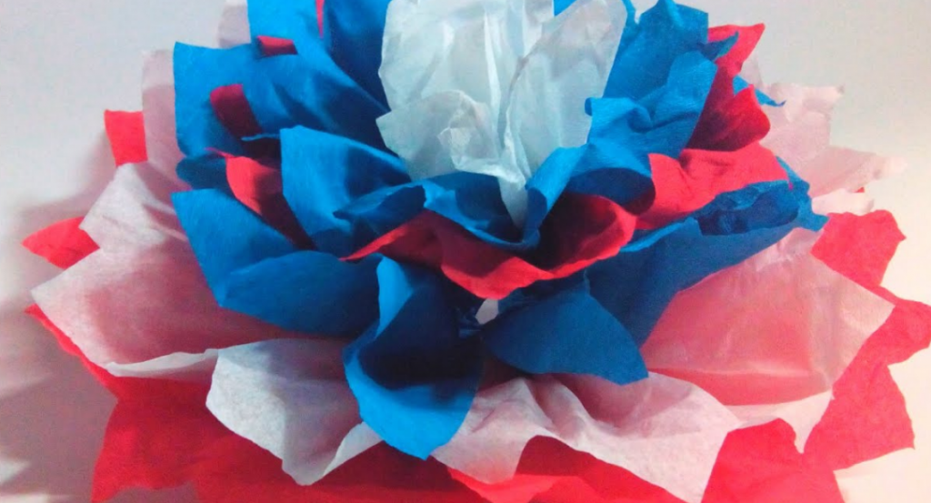 Patriotic Tissue Flowers​
