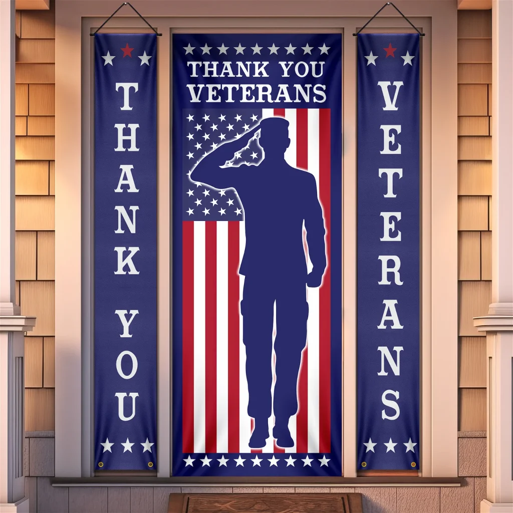 Thank You Veterans Door Cover & Banners