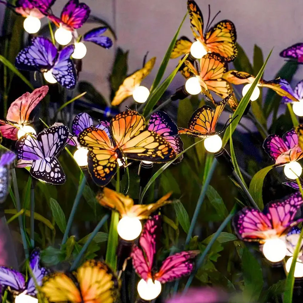 FLAGWIX New Release Swaying Butterfly Solar Garden Lights