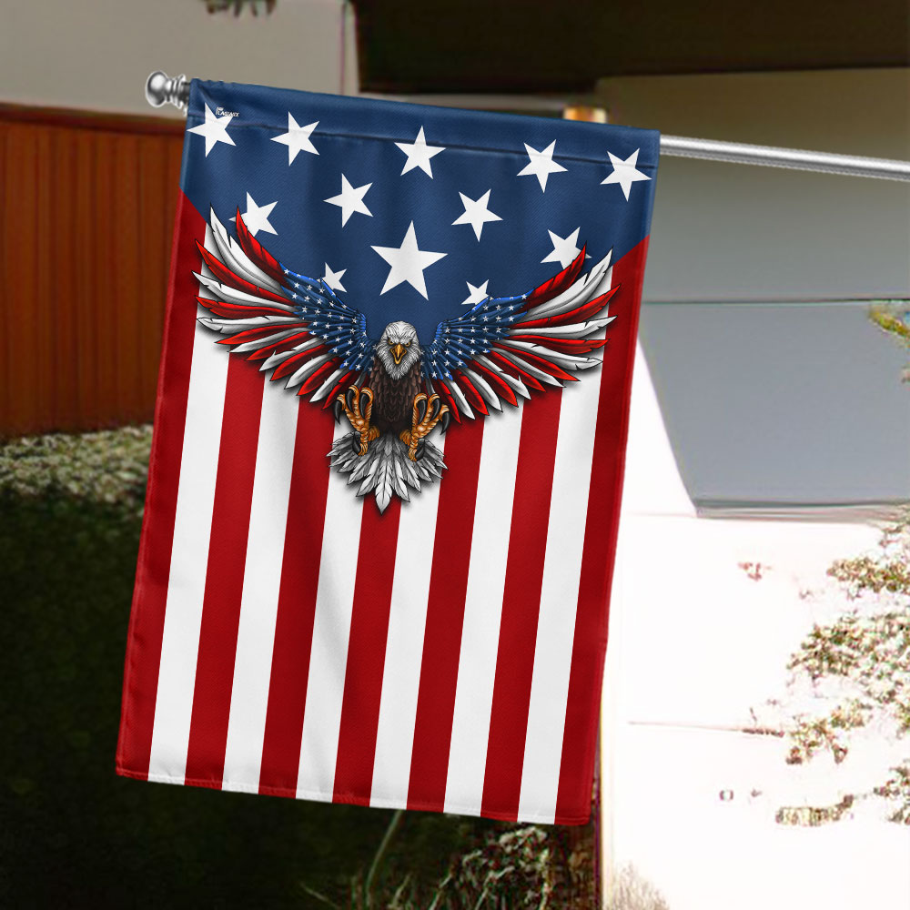 Patriotic Eagle American Flag