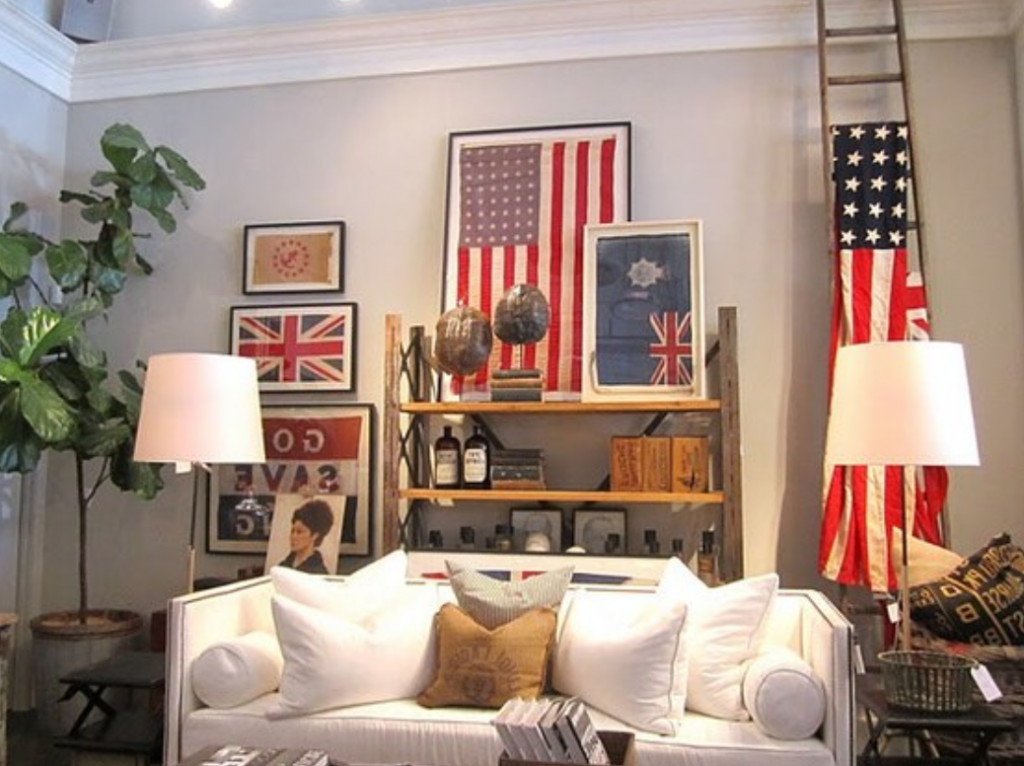 Patriotic Living Room Area