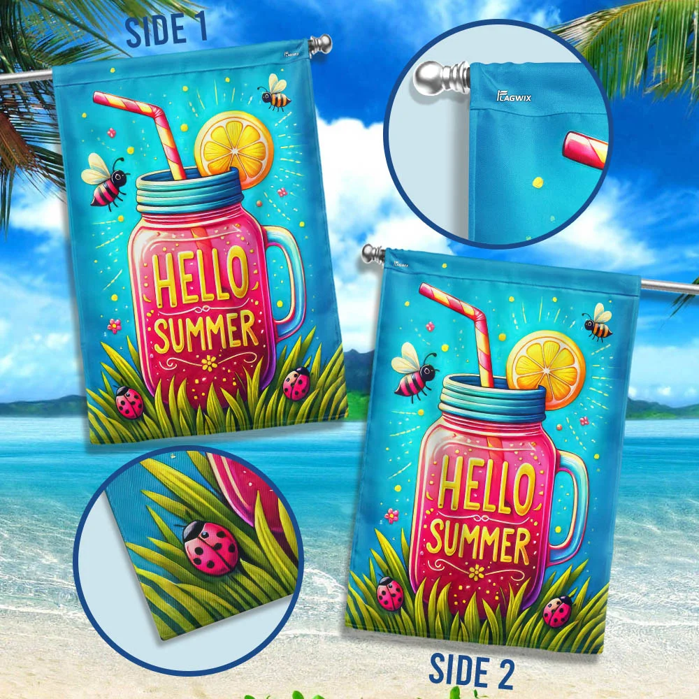 FLAGWIX Hello Summer Flag