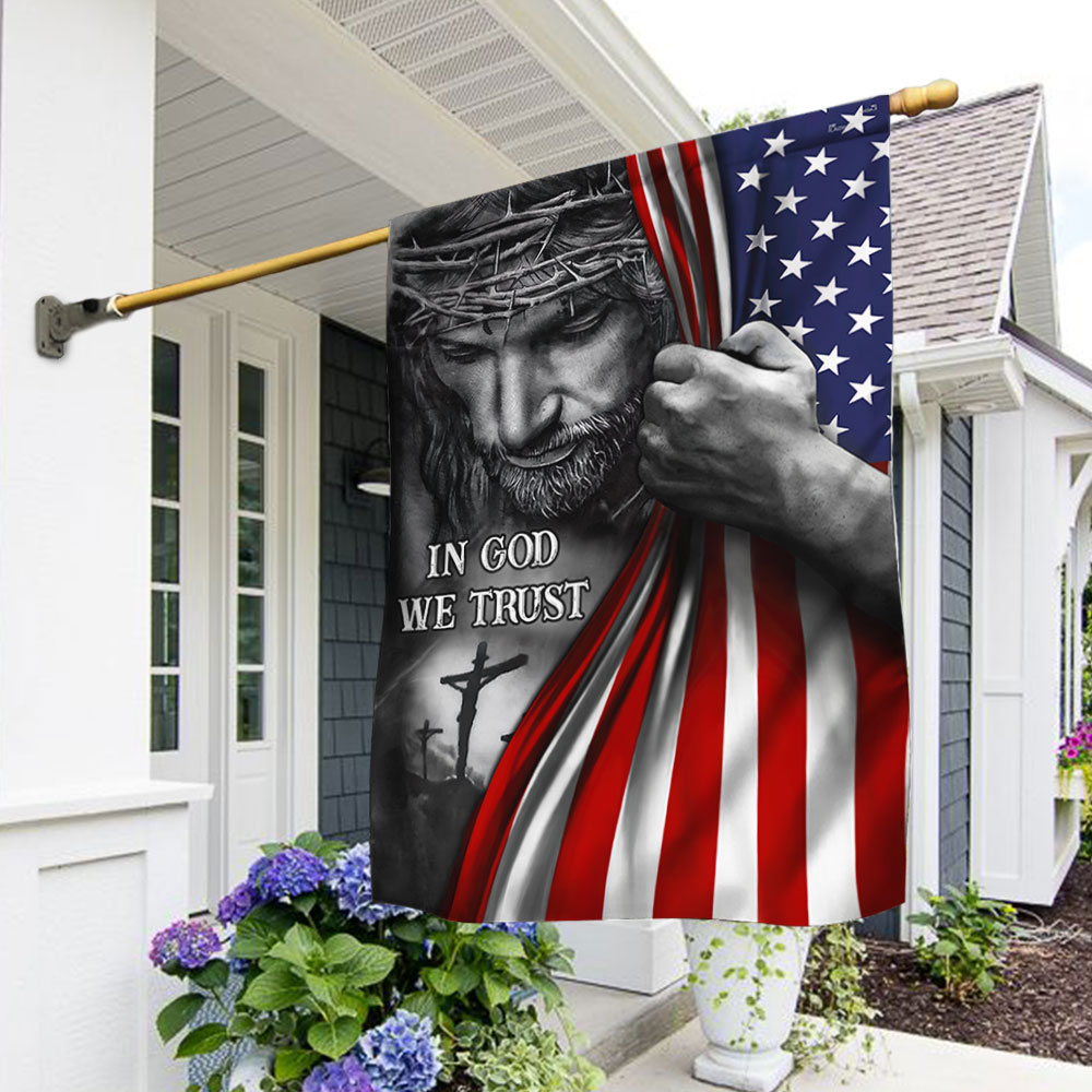 Jesus Flag In God We Trust Jesus Flag