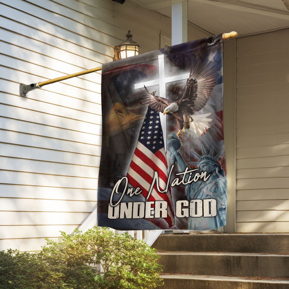 One Nation Under God America Flag