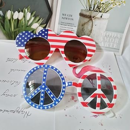 humorous glasses for the 4th of July