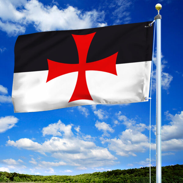 Christian Crusader Flag Knights Templar Grommet Flag