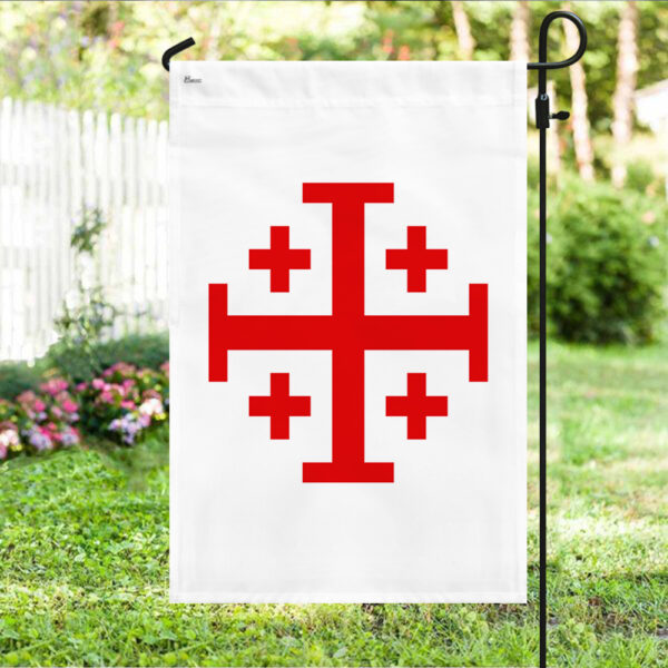 Jerusalem Catholic Cross Flag Crusader Flag