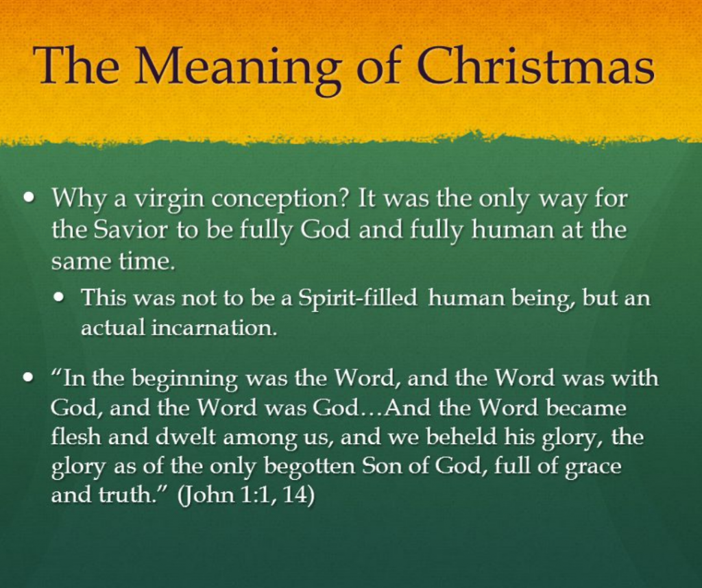 Meaning of the word Christmas​