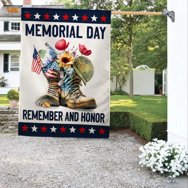 Memorial Day Flag Remember And Honor