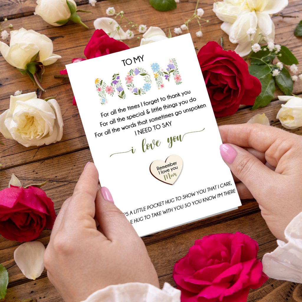 To my mom card