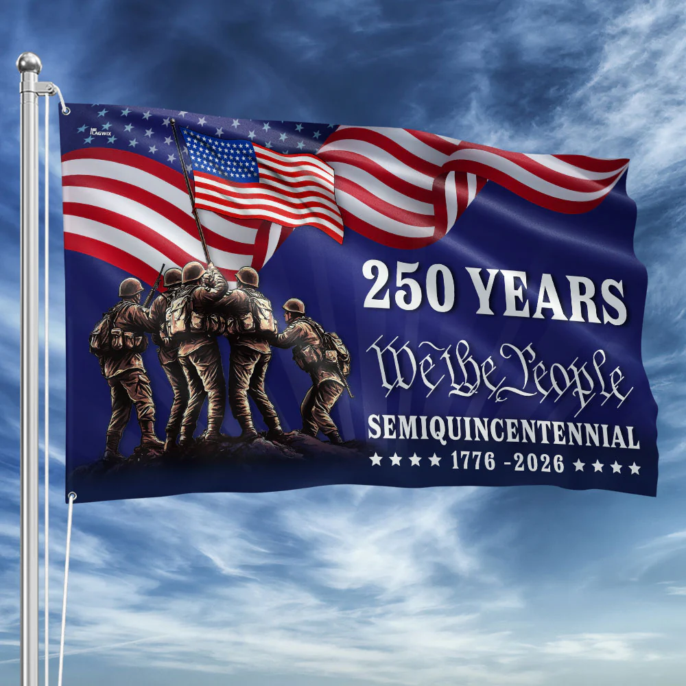 we the people 250th anniversary grommet flag