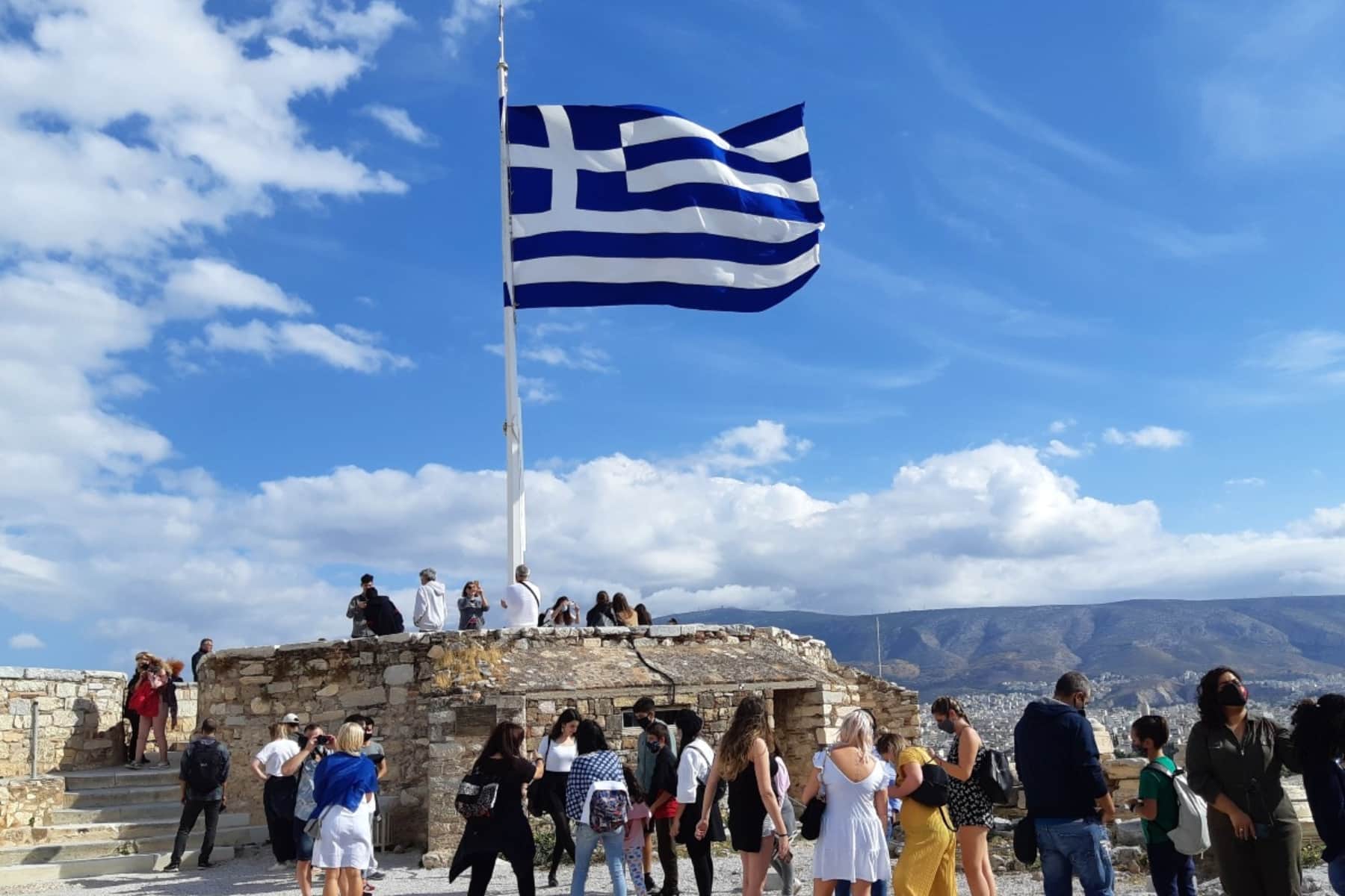 athens greece flag