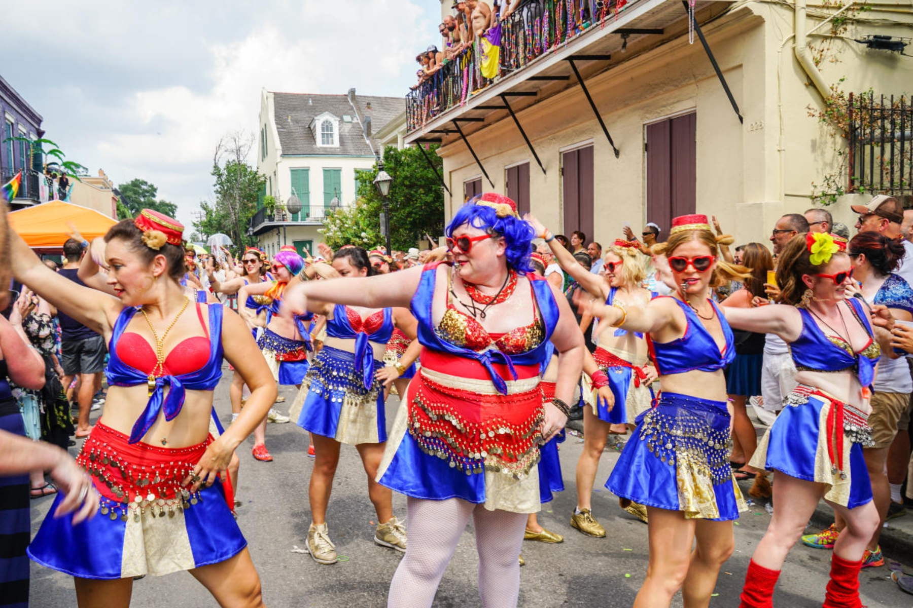 Parades and community festivals on labor day