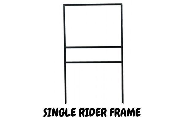 Single rider frame